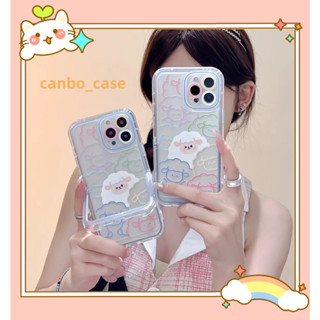 🎁ส่งของขวัญ🎁เคสไอโฟน สำหรับ 11 14 for iPhone Case 13 12 Pro Max แฟชั่น น่ารัก เนื้อแกะ กันกระแทก เคสนิ่ม เคสโทรศัพท์