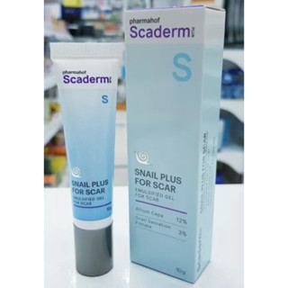 โฉมใหม่ Pharmahof Scaderm plus Scar &amp; Acne Spot สกาเดิม พลัส เจลแต้มสิวรอยแผลเป็น ขนาด10กรัม