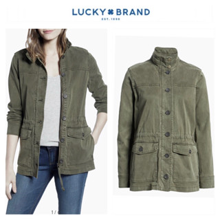 เสื้อคลุม แจ็คเก็ตเขียว แจ็คเก็ตแนวทหาร เสื้อนอก ใส่คลุม งาน✨Lucky Brand✨USA แท้💯% (JK5591)