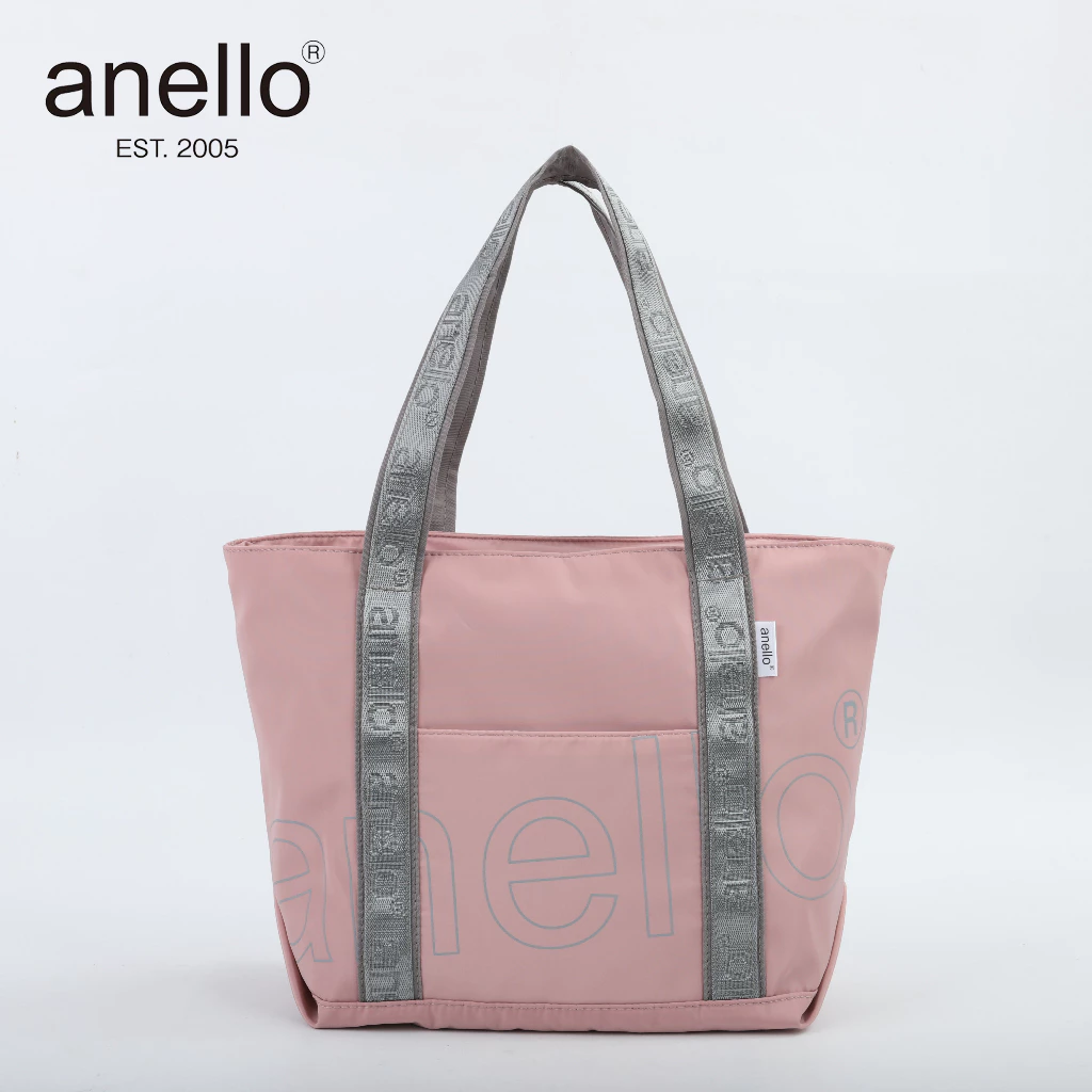 พร้อมส่ง anello กระเป๋าถือ/สะพายไหล่ กระเป๋าผ้า ลายสกรีนบนผ้าเเละสาย ใบใหญ่ ช่องใหญ่ใส่ของได้เยอะ ใส่ได้ทุกสไตล์ แบบใหม่