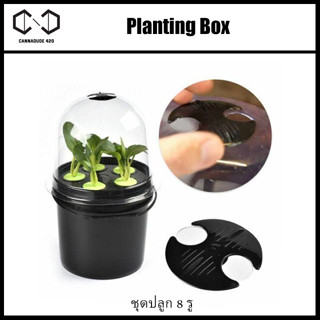 Hydroponics Seedling &amp; Cloning System Aeroponic Propagation Kit 8 Plant Cloning Box Set ถังโคลนนิ่ง ถังคัดฟีโน 8 รู