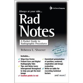 Rad Notes: A Pocket Guide To Radiographic Procedures (Daviss Notes) (Spiral-Bound) ISBN:9780803622746