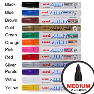 (USP)💯แท้พร้อมส่ง💯(กล่อง12แท่ง) UNI PAINT MARKER PX-20 ปากกาเพ้นท์ แท่งใหญ่ ยูนิเพ้นท์ มาร์คเกอร์ ปากกาเพนท์ ปากกาน้ำมัน