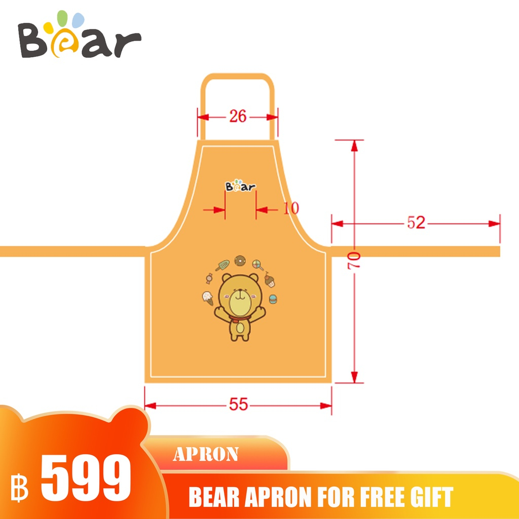 Bear Premium Apron orange color
