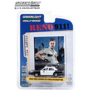 Greenlight 1/64 Hollywood Reno 911 - 1998 Ford Crown Victoria Interceptor 44980-B