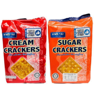 Hwatai cream crackers &amp; Sugar cracker’s 180g. แครกเกอร์นำเข้า จากมาเลเซีย🇲🇾 มี2รสชาติ