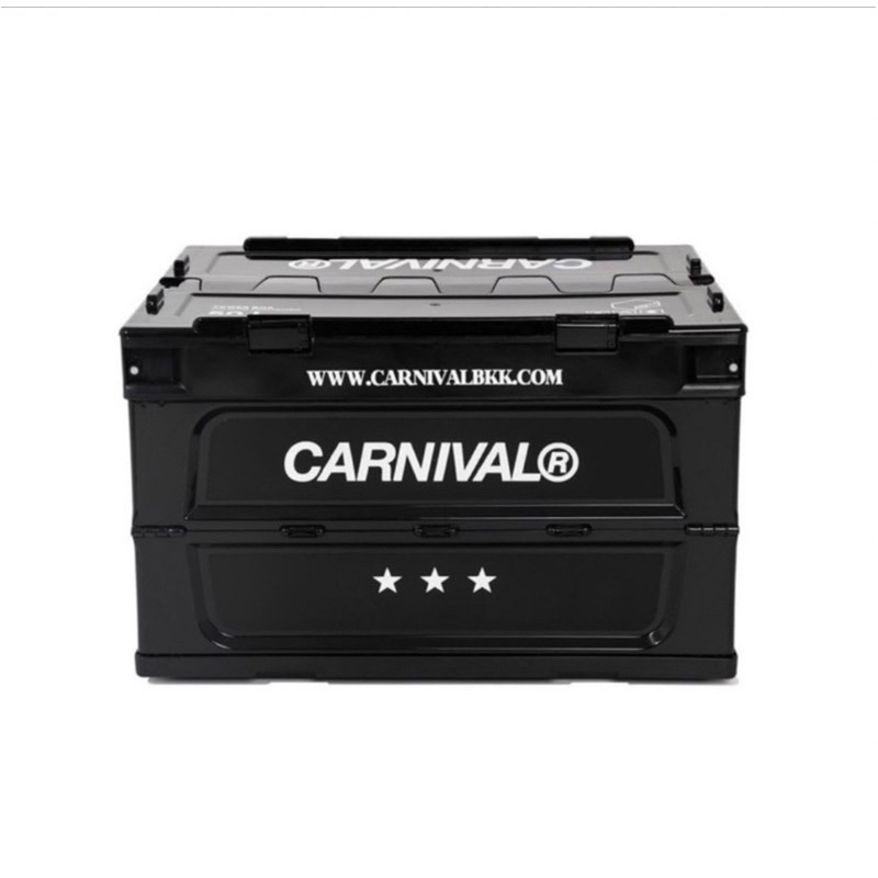 CARNIVAL X TOWER BOX FOLDING CONTAINER 20L (BLACK) กล่องเก็บของ สีหายาก ตัวแรร์ ของใหม่ ของแท้ พร้อม