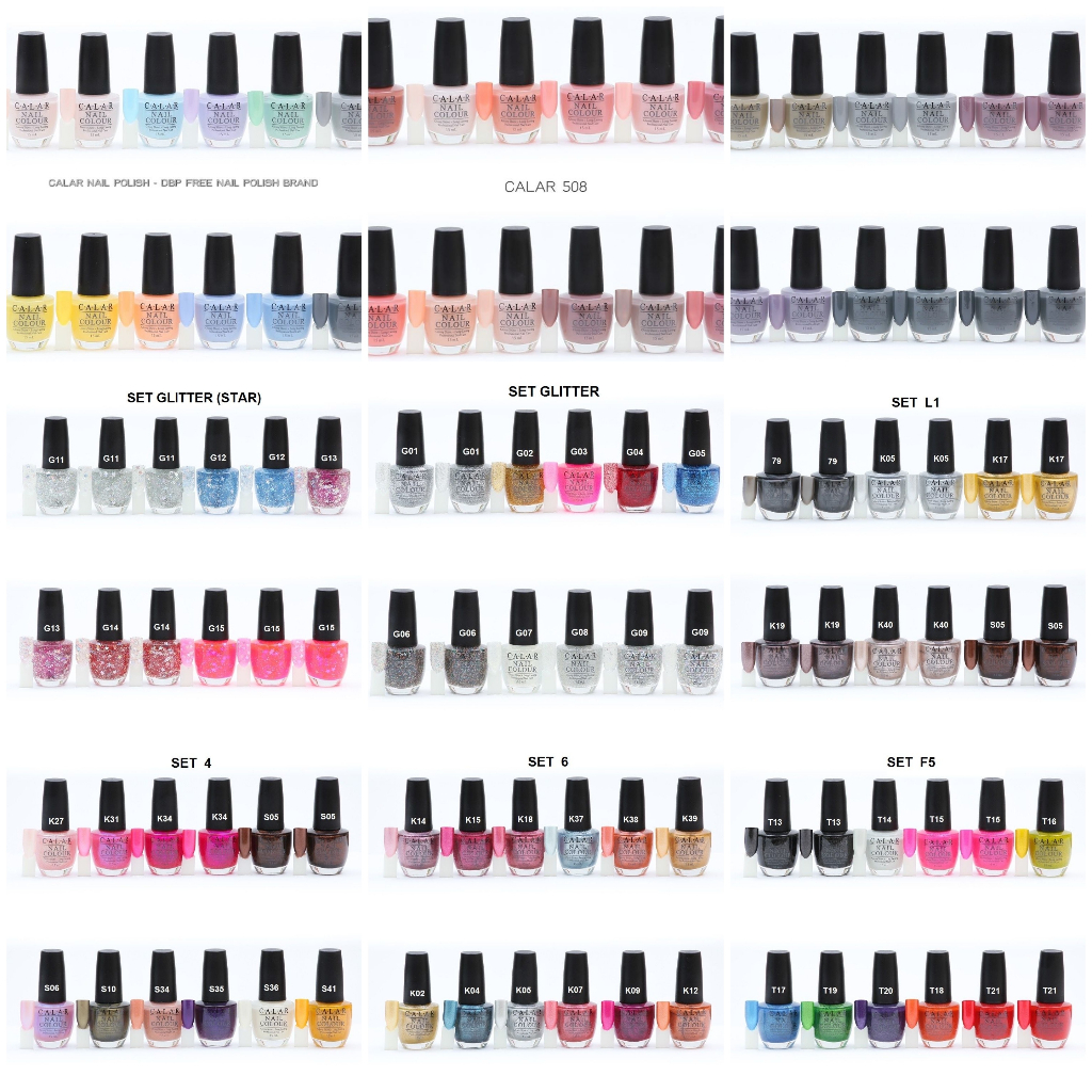 ยกโหล Calar รุ่น 508 ยาทาเล็บ คาล่าร์ ยาทาเล็บขายส่ง