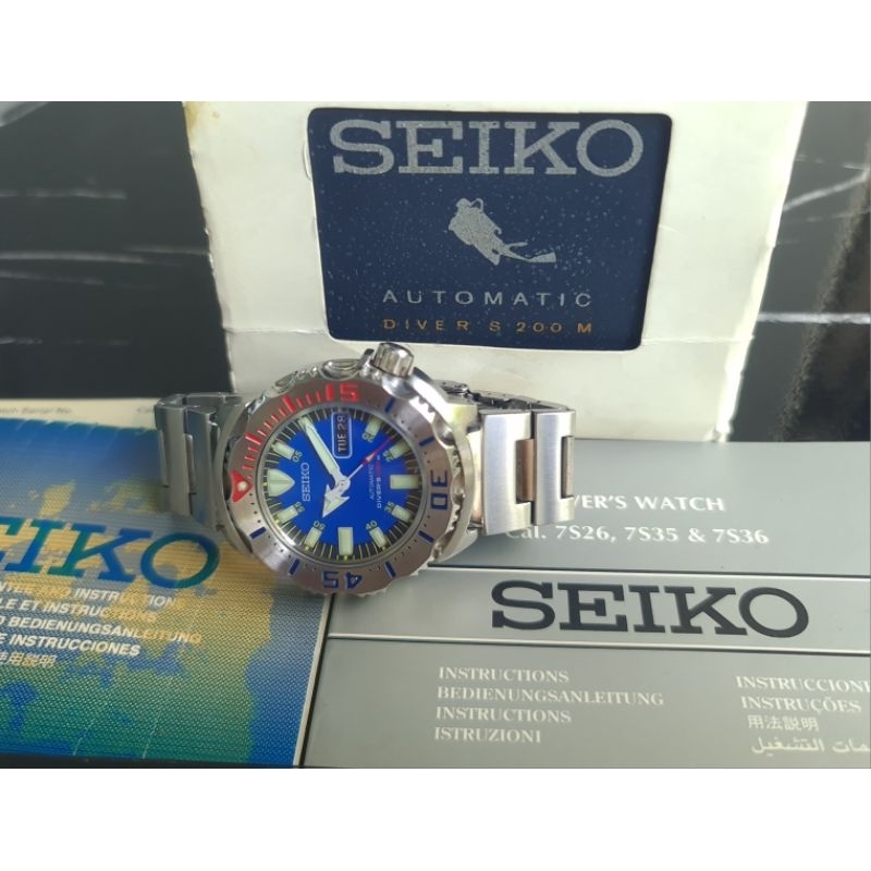 Seiko Monster Blue Limited Edition  Rare Item SKZ213K1 ปี05
