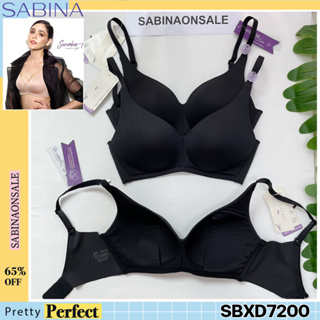 รหัส SBXD7200 Sabina ซาบีน่า เสื้อชั้นใน Invisible Wire (ไม่มีโครง) รุ่น Perfect Bra รหัส SBXD7200BK สีดำ