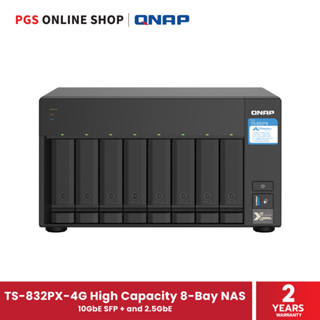 QNAP TS-832PX-4G High Capacity 8-Bay NAS with 10GbE SFP+ and 2.5GbE (อุปกรณ์จัดเก็บข้อมูลบนเครือข่าย)