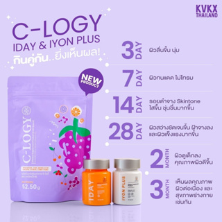 C-LOGY SUPPLEMENT + IDAYIYON วิตามินซีสด ชงดื่ม Vitamin C Probiotics ผิวสวย กันแดดแบบกิน สิว ผิวขาว