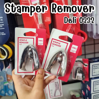 Deli 0232 ที่ถอนลวด เย็บกระดาษ Staple Remover ***สีจริงตามตัวเลือกค่ะ