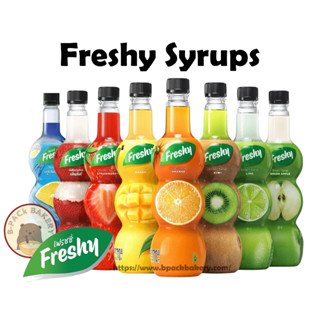 Freshy Syrups เฟรชชี่ ไซรัป ผสมน้ำและเนื้อผลไม้ 710ml