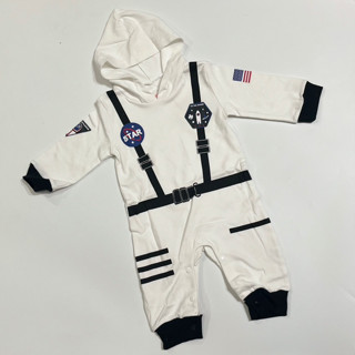 After kids Little nasa hoodie ชุดบอดี้สูทนักบินอวกาศ มีหมวกฮู้ด ผ้านิ่มใส่สบาย (FANCY195)