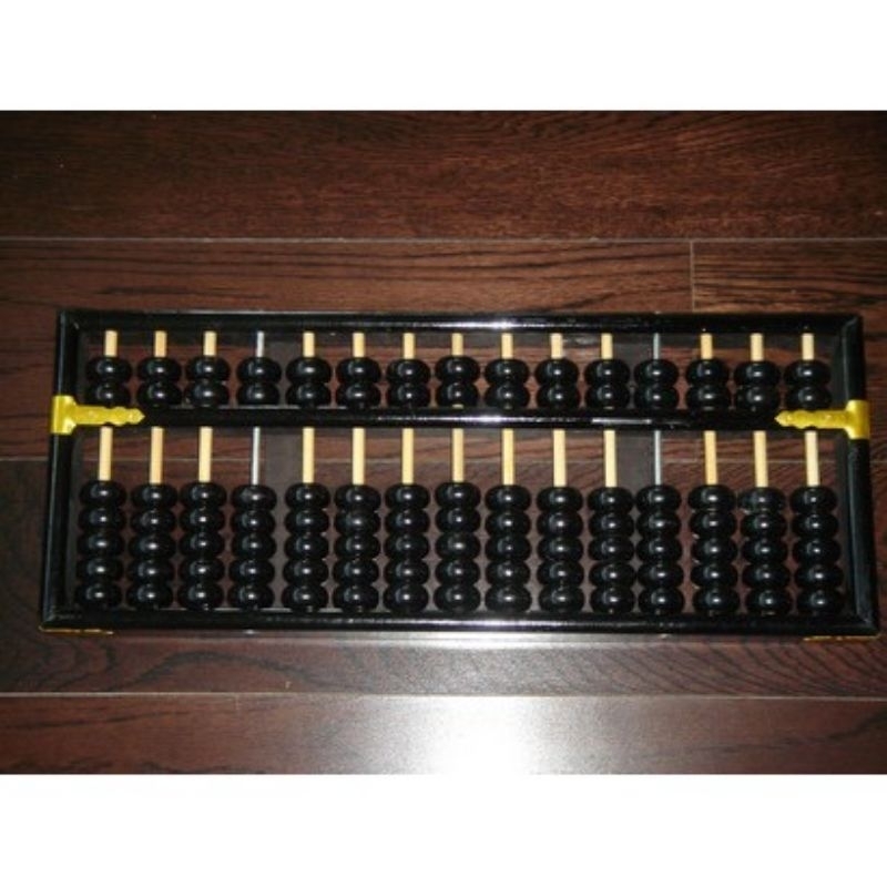 ลูกคิดจีน 15 แถว ขนาดมาตรฐาน ตามแบบที่คนจีนใช้ในสมัยก่อน ของใหม่ Chinese Abacus 15 หลัก ขนาด 42 × 17