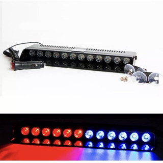 *(รุ่นยอดนิยม) siren light (สีแดง-น้ำเงิน) ไฟไซเรนติดกระจก S12 แสงแรง พุ่งไกล 12V