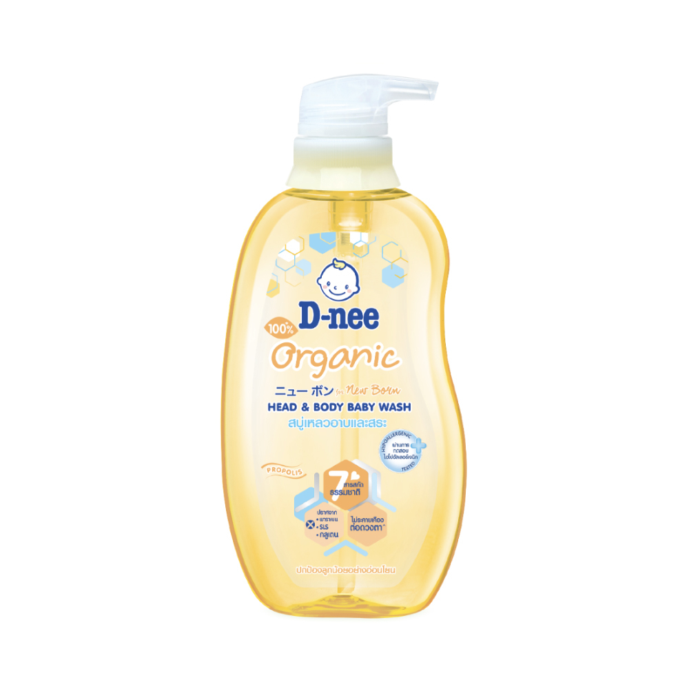 [ขวดเดี่ยว] D-nee ดีนี่ ออร์แกนิค สบู่เหลว อาบและสระ 380 มล. - รูปที่ 2
