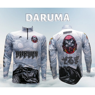 เสื้อตกปลา JK Thailand เสื้อกันยูวี ลาย DARUMA ป้องกันรังสี UV 80% แห้งเร็ว