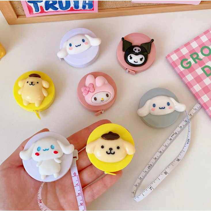 (พร้อมส่ง ) สายวัด หน่วย เซนติเมตร/นิ้ว สายวัดน่ารัก สายวัดขนาด ตลับเมตร