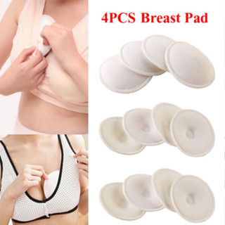 {COD}4pcsAnti Overflow เต้านม Pads คลอดบุตร Nursing Bra แผ่นเต้านมล้างทำความสะอาดได้