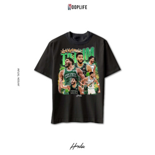 เสื้อยืดแฟชั่น เสื้อยืดแนวสตรีท HoopLife “Jayson Tatum” Vintage Oversize Tee Bootleg Collection V.1