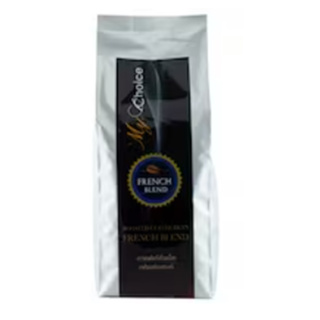 My Choice Roasted Bean French Blend Coffee 250g.มายช้อยส์กาแฟคั่วเม็ดเฟรนช์เบลนด์ อาหาร เรื่องดื่ม กาแฟ