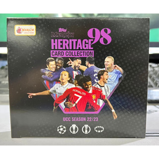 พร้อมส่ง !!! 2022-23 Topps Merlin Heritage 98 UEFA Soccer Cards (1 ซอง)