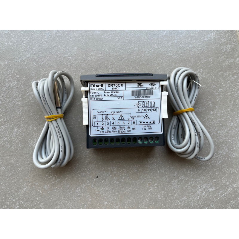 Dixell XR70CX พร้อมสายเซ็นเซอร์ยาว150เซ็นติเมตร2เส้น ,เทอร์โมดิจิตอลตู้แช่ เครื่องควบคุมอุณหภูมิตู้แ
