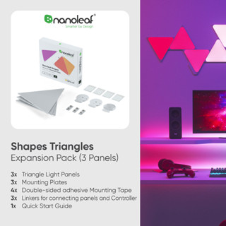 Nanoleaf ชุดต่อขยาย Triangle Expansion Pack 3 Panels | NL47-0001TW-3PK