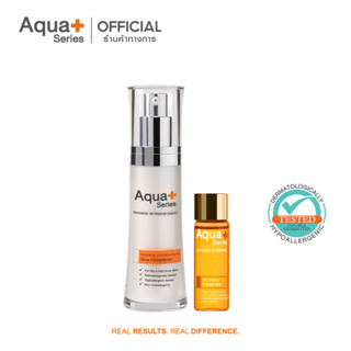 [AQUA9 ลด 130.-] AquaPlus Radiance-Intensive Essence 30 ml. &amp; Enriched-C Serum 15 ml. เอสเซนส์ และเซรั่มวิตามินซี