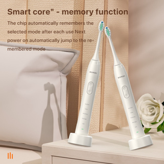 BOMIDI TX-5 แปรงสีฟันไฟฟ้า แปรงไฟฟ้า บบ Electric Toothbrush ชาร์จไฟได้ ขนแปรงนุ่ม สั่นสะเทือนโซนิค กันน้ำ IPX8