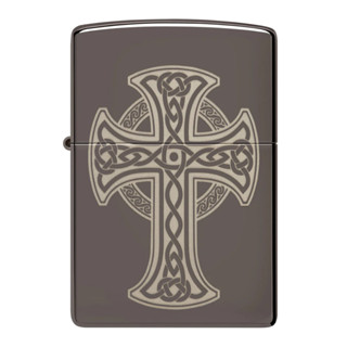 Zippo ไฟแช็กรุ่น 48614 Celtic Cross Design ของแท้ รับประกันตลอดชีวิต นำเข้าและจำหน่ายโดยตัวแทนจำหน่าย