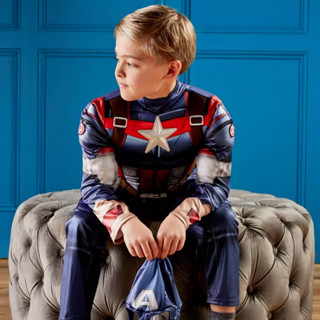 ชุดแฟนซี ชุดคอสตูม กัปตัน อเมริกา Disney Store Captain America Costume For Kids ลิขสิทธิ์แท้ นำเข้า UK