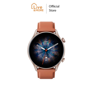 [ของแท้iรับประกันศูนย์ไทย] Amazfit GTR 3 PRO Smartwatch นาฬิกาอัจฉริยะ สีน้ำตาล [Brown Leather]