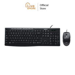 Logitech Media Combo เมาส์และคีย์บอร์ด แป้นภาษาไทย/อังกฤษ รุ่น MK200