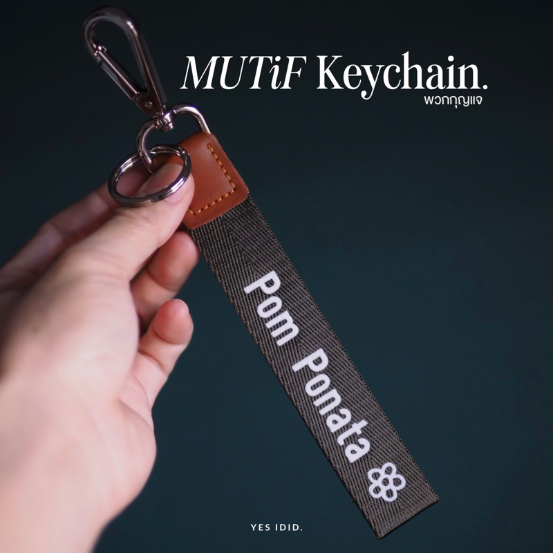 MUTIF KEYCHAIN | Personalized name พวงกุญแจสั่งทำชื่อ คล้องกุญแจบ้าน กุญแจรถ by YES IDID.