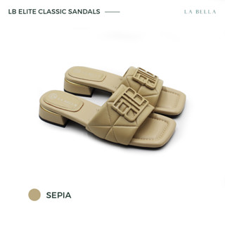 LA BELLA รุ่น LB ELITE CLASSIC SANDALS - SEPIA