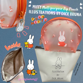 [Buy1Get1🆓] กระเป๋าอเนกประสงค์กระต่ายมิฟฟี่ น่ารัก จุของได้เยอะ MIFFY Multipurpose Zip Pouch ILLUSTRATIONS BY DICK BRUNA