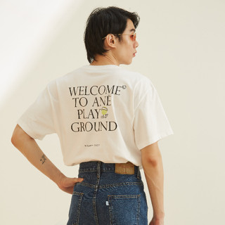 Anē Playground tee ,white เสื้อยืด unisex สีขาว  ane.wear