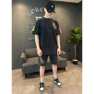 XOM17 GOLD ชุดเซ็ต เสื้อยืด+กางเกงขาสั้น