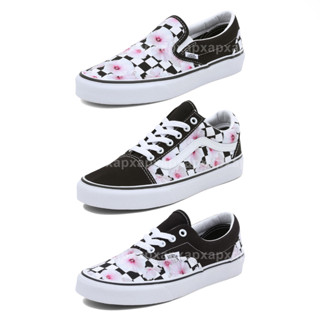 Vans รองเท้าผ้าใบ Classic Slip-On / Era / Old Skool | Hibiscus Check Black (3รุ่น)