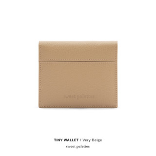 Sweet Palettes กระเป๋าหนังแท้ Tiny Wallet Very Beige