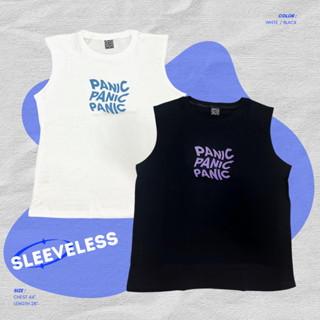 🔘So on_Sleeveless เสื้อยืดแขนกุด รุ่น Panic (ใส่โค้ด WYLUNJ ลดทันที 45.- )