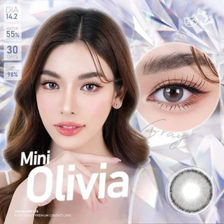 คอนแทคเลนส์ รุ่น Mini Olivia by Kitty kawaii มินิ มี3สี เทา/ตาล/L-brown มีค่าสายตา (0.00)-(-10.00)