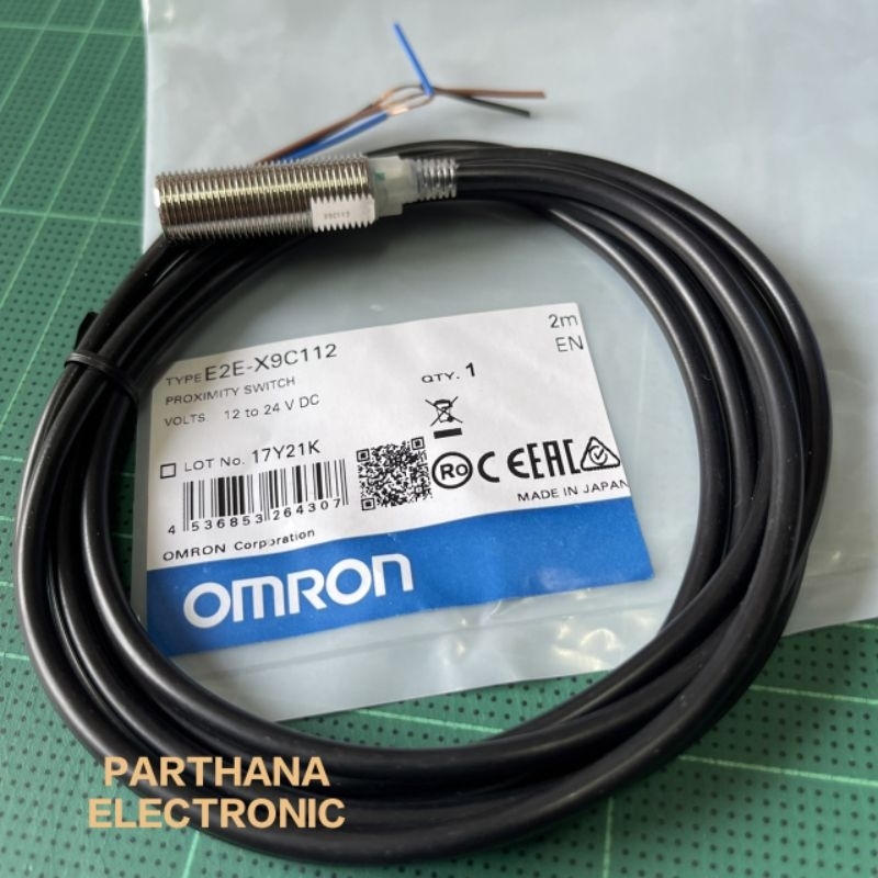 E2E-X9C112 Proximity Sensor  จับโลหะ หัว M12 ระยะจับ 9 มิล 3 สาย NPN NO