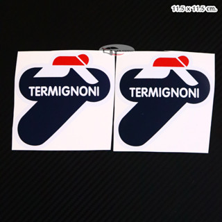 sticker sticker สติ๊กเกอร์ติดท่อ แต่งท่อ TERMIGNONI ขนาด 11.5 x 11.5 cm.