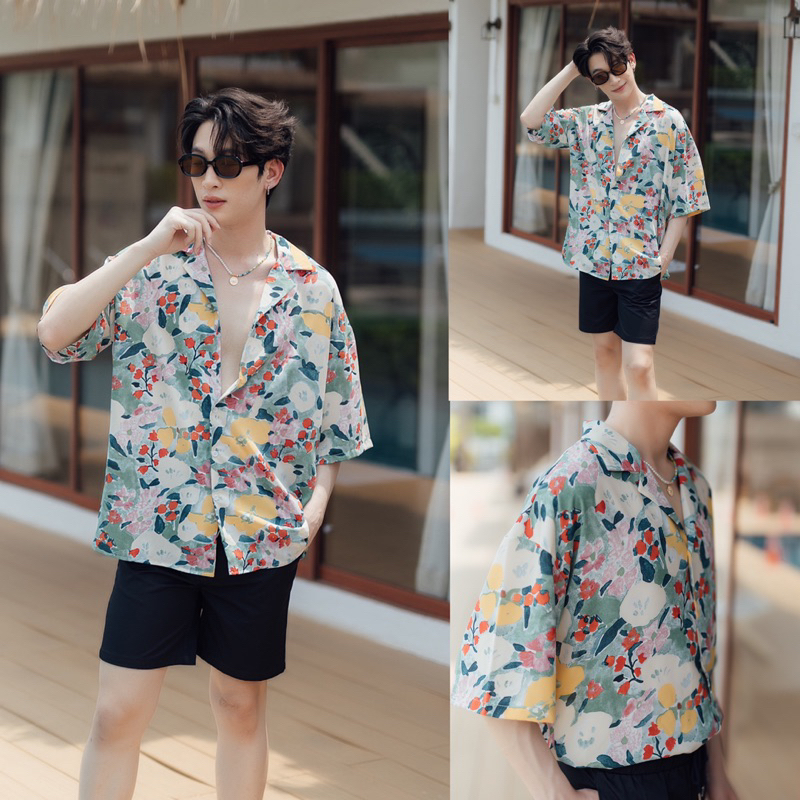 KINS | Hawaii Shirt เสื้อฮาวาย ทรง Oversize (รหัส : HW18)