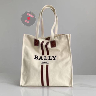 Bally Tote Canvas Bag 💛🌸Bally พรีเมี่ยมกิ๊ฟแท้💯