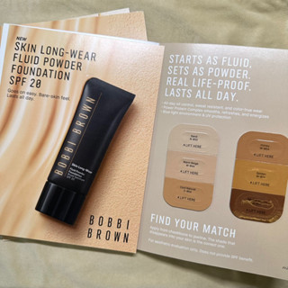 ✅พร้อมส่ง✅แท้ Bobbi Brown Skin Long Wear Fluid Powder Foundation เทสเตอร์รองพื้น 6สี